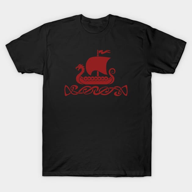 Dragon Boat - red T-Shirt by Daniel Ranger